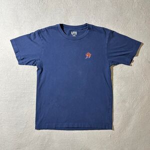 Uniqlo UT Neo Miyage Oliver Payne Kabuki Freeway Navy Blue Short Sleeve Size XXS